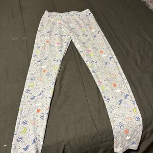 Cat & Jack Gray Patterned Kids Leggings